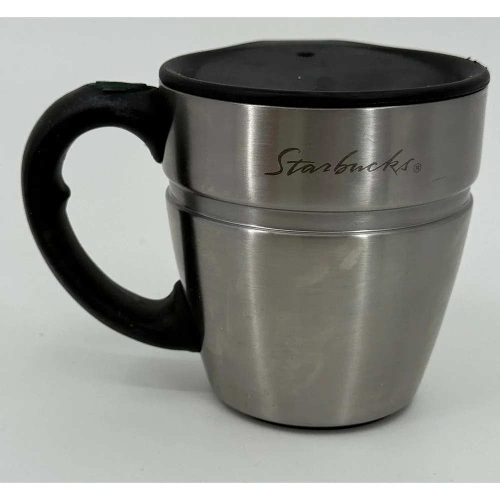 Starbucks Chubby Barista 12 oz Stainless Steel Insulated Travel Coffee Mug 2001
